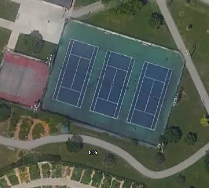 An Image of Tennis Courts at Victoria Park in Hamilton