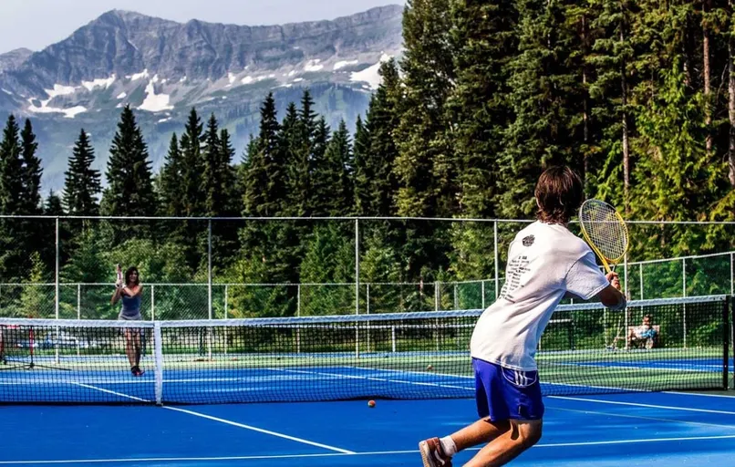 An Image of Tennis Courts at Alpine Resort in Fernie