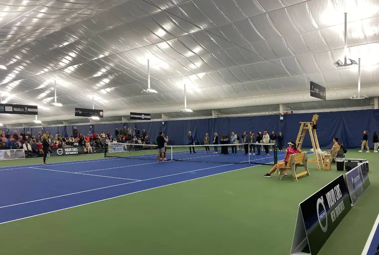 An Image of Tennis Courts at Abony Family Tennis Center in Fredericton