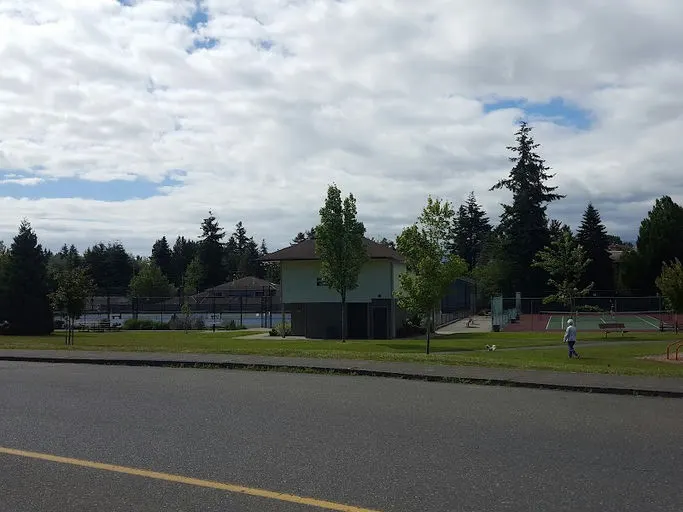 An Image of Tennis Courts at Anderton Park in Comox