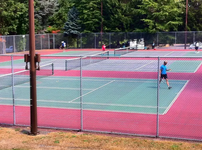 An Image of Tennis Courts at Bowen Park in Nanaimo