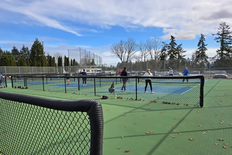 An Image of Tennis Courts at Beban Park in Nanaimo