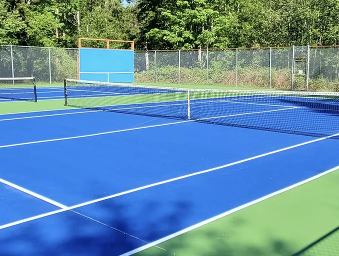 An Image of Tennis Courts at Bowser Tennis in Bowser
