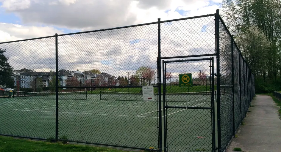 An Image of Tennis Courts at Brickwood Park in Maple Ridge