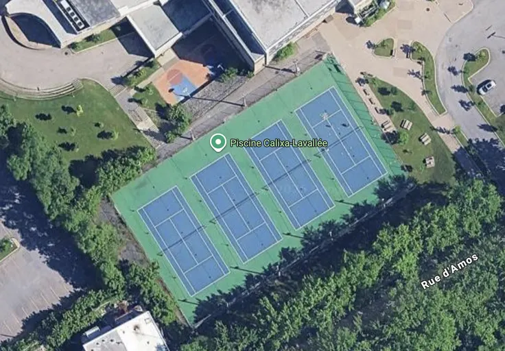 An Image of Tennis Courts at Calixa-Lavallee High School in Montreal