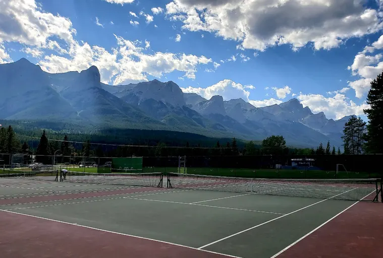 An Image of Tennis Courts at Canmore Tennis Association in Canmore