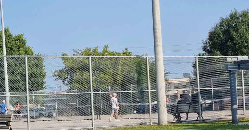 An Image of Tennis Courts at Cloverdale Park in Toronto