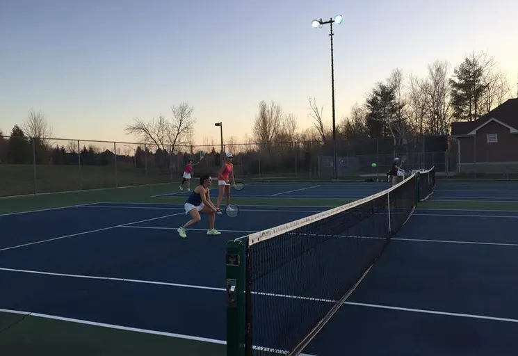 An Image of Tennis Courts at Carlisle Tennis Club in Hamilton