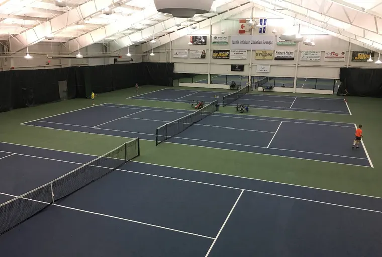 An Image of Tennis Courts at Centre Recreatif Rock Forest in Sherbrooke