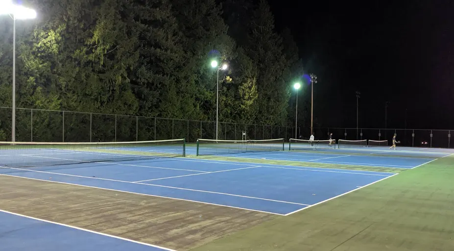 An Image of Tennis Courts at Brookswood Secondary in Langley
