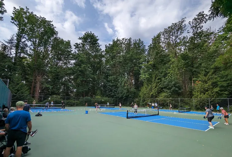 An Image of Tennis Courts at Cates Park in North Vancouver