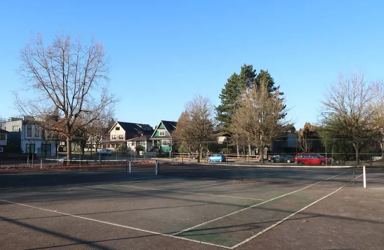 An Image of Tennis Courts at Clark Park in Vancouver