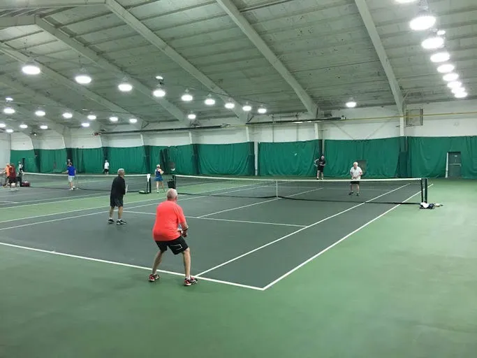 An Image of Tennis Courts at Burlington Fitness in Burlington
