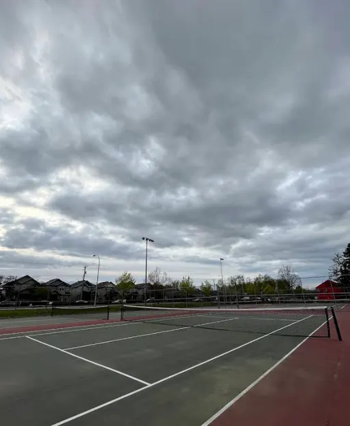 An Image of Tennis Courts at Cloverdale Athletic Park in Surrey