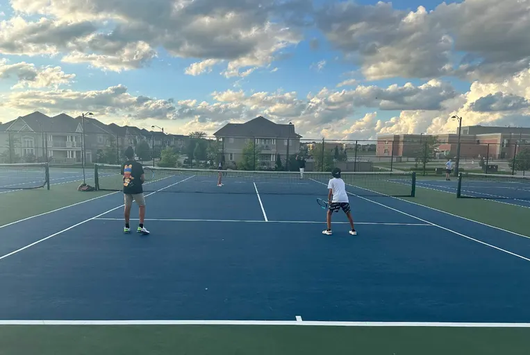 An Image of Tennis Courts at Chatfield District Park in Vaughan