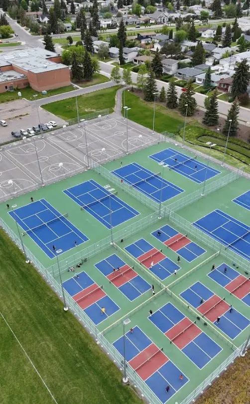 An Image of Tennis Courts at Confederation Park in Edmonton