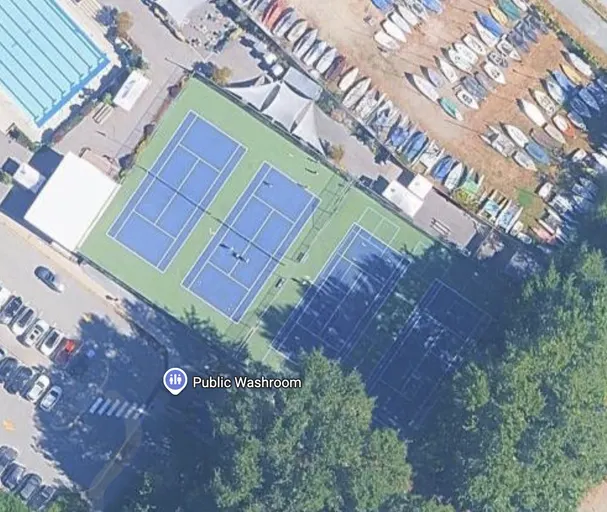 An Image of Tennis Courts at Crescent Beach Park in Surrey