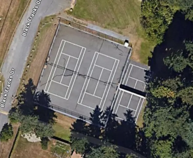 An Image of Tennis Courts at Diver Lake Park in Nanaimo