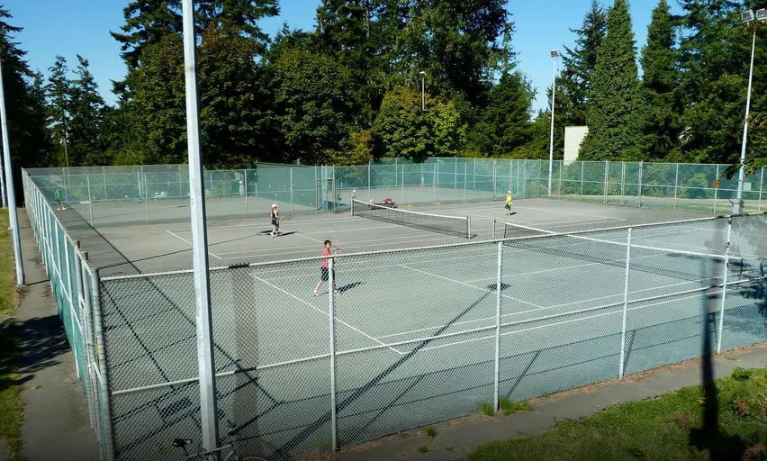 An Image of Tennis Courts at Crescent Park in Surrey