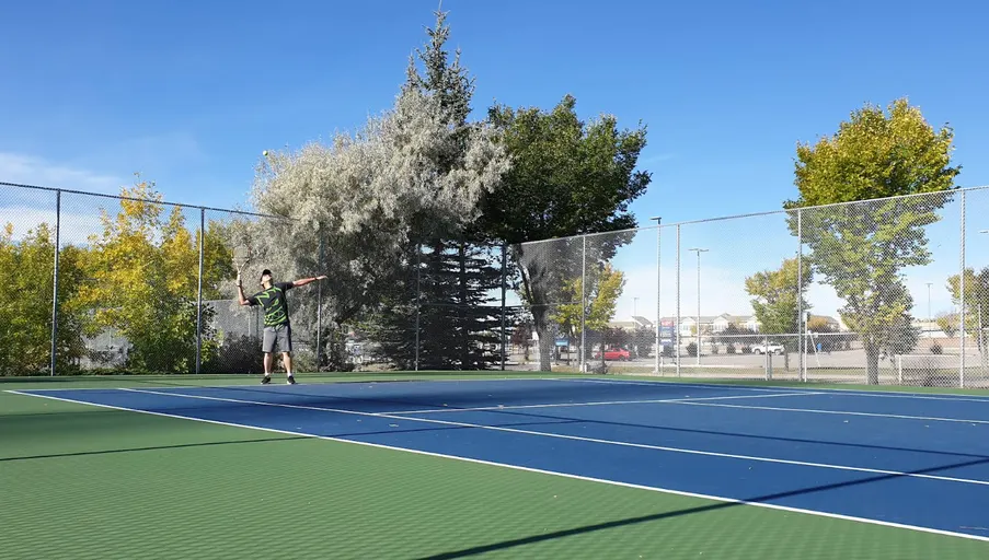 An Image of Tennis Courts at Dalhousie Tennis Court in Calgary