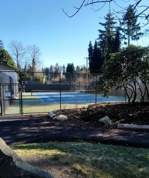 An Image of Tennis Courts at Delbrook Park in North Vancouver
