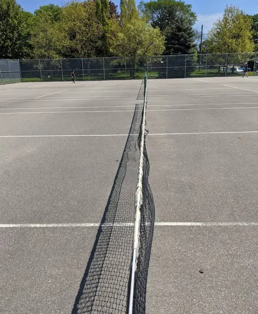 An Image of Tennis Courts at East Mall Park in Toronto