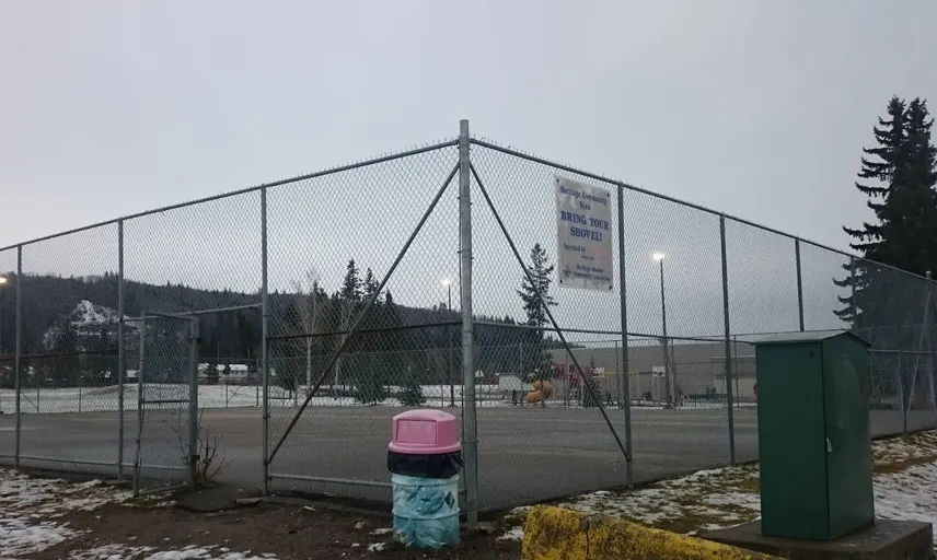 An Image of Tennis Courts at DP Todd Secondary in Prince George