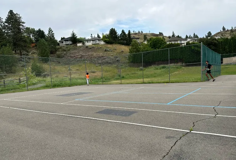 An Image of Tennis Courts at Dufferin Park in Kamloops