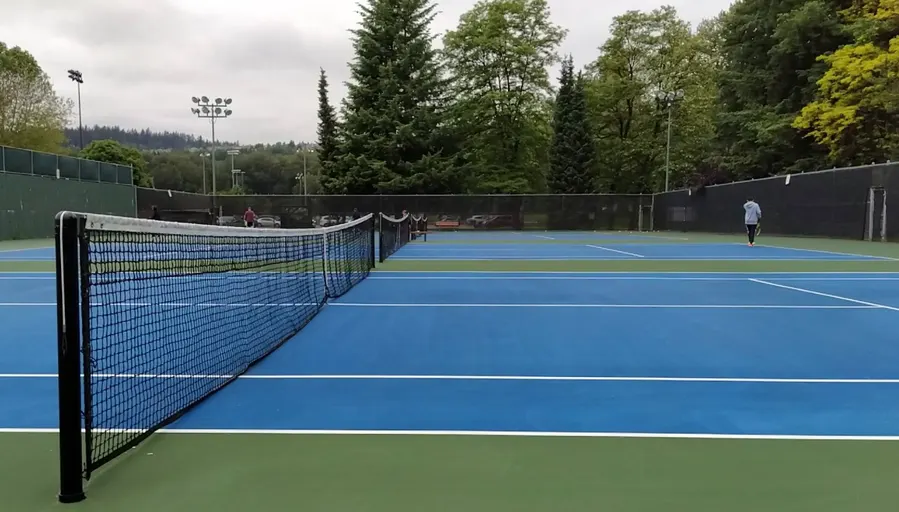 An Image of Tennis Courts at Gates Parks in Port Coquitlam