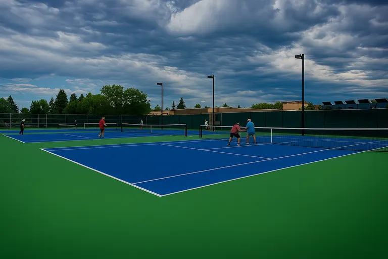 An Image of Tennis Courts at Greenfield Tennis Club in Edmonton