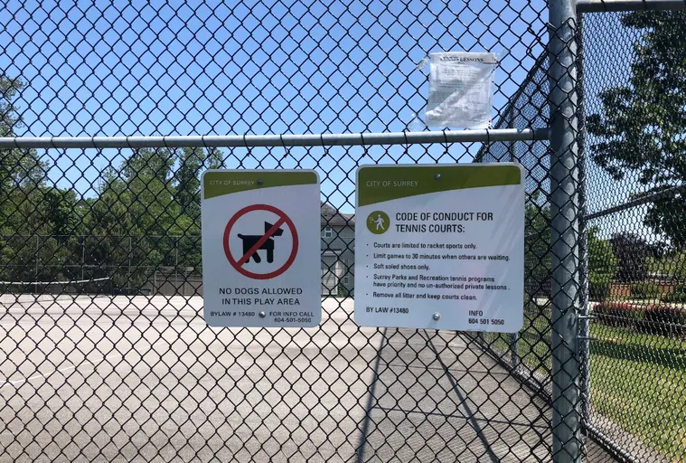 An Image of Tennis Courts at Goldwin Park in Surrey