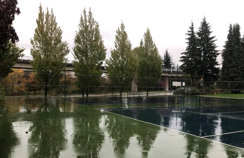 An Image of Tennis Courts at Granville Loop Park Tennis Courts in Vancouver