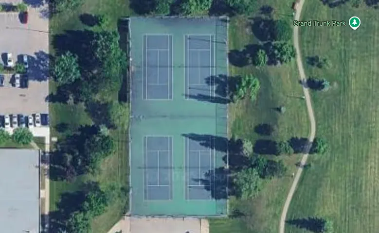 An Image of Tennis Courts at Grand Trunk Park in Edmonton