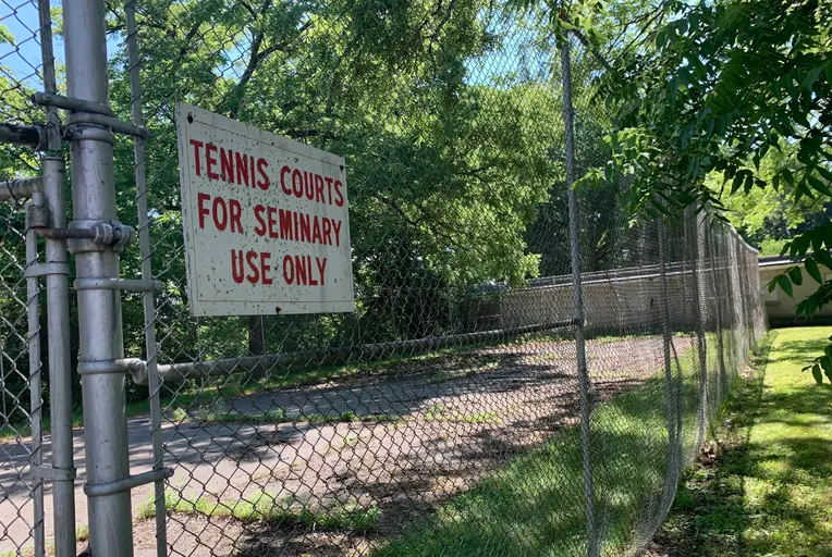 An Image of Tennis Courts at Kings College in London