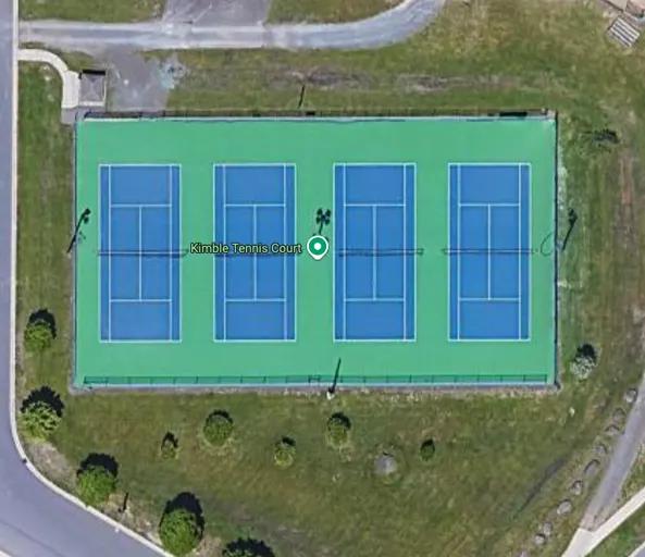 An Image of Tennis Courts at Kimble Tennis Courts in Fredericton