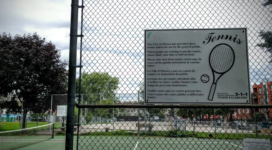 An Image of Tennis Courts at Jack Purcell Park in Ottawa