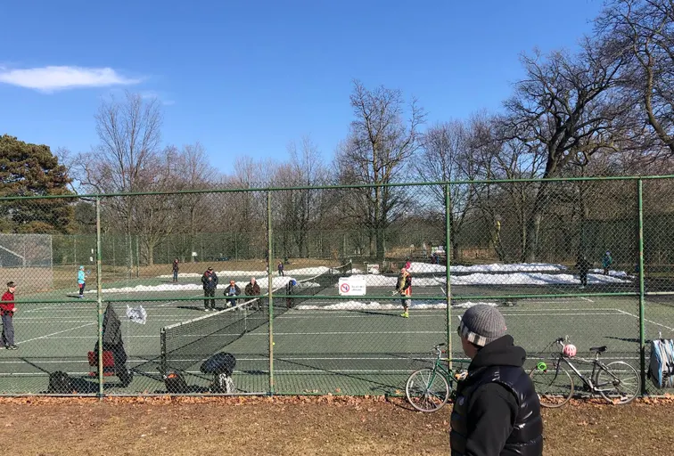 An Image of Tennis Courts at High Park in Toronto