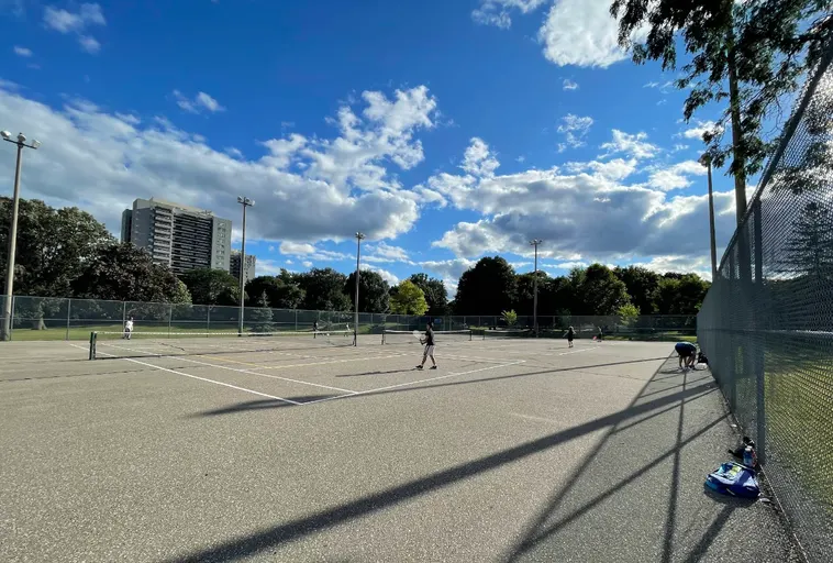 An Image of Tennis Courts at Kirkwood Park in Toronto