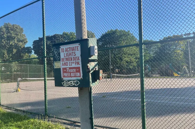 An Image of Tennis Courts at Lora Hill Park in Toronto