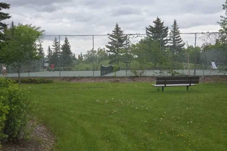 An Image of Tennis Courts at Lakeview Park in Saskatoon