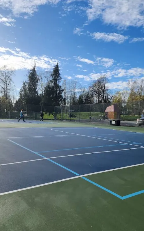 An Image of Tennis Courts at Maple Green Park in Surrey