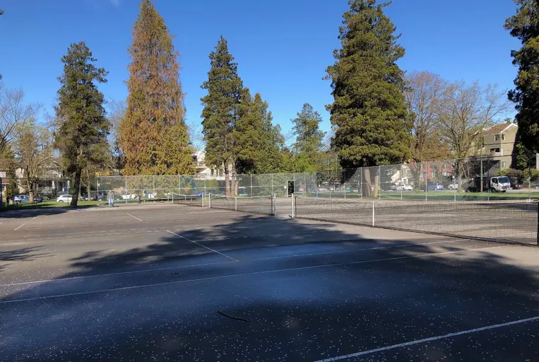 An Image of Tennis Courts at McBride Park in Vancouver