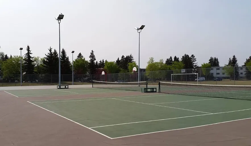 An Image of Tennis Courts at McQueen Park Tennis Courts in Edmonton