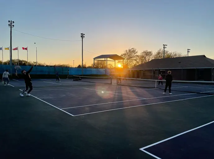 An Image of Tennis Courts at Mount Pearl Tennis Club in Mount Pearl