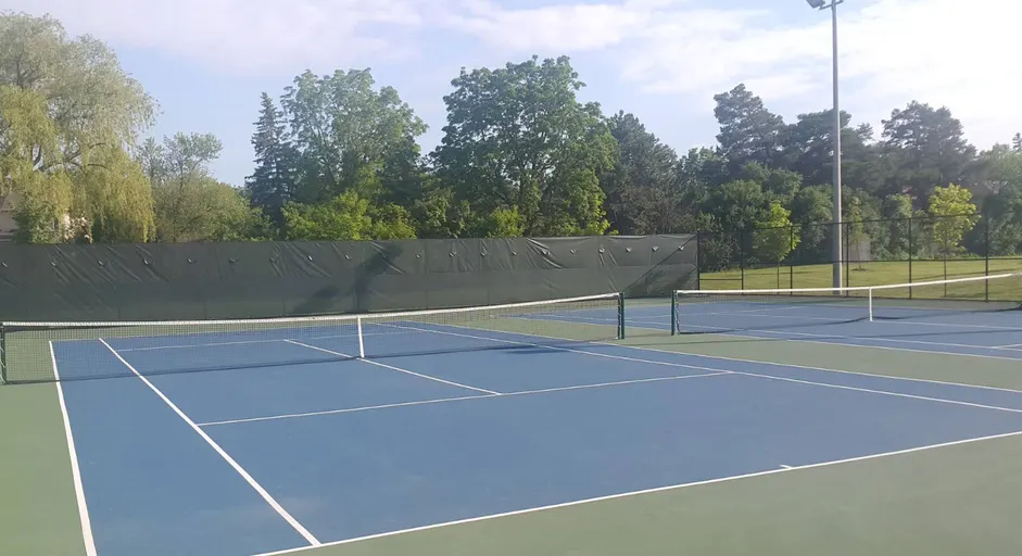 An Image of Tennis Courts at Morgan Boyle Park in Richmond Hill
