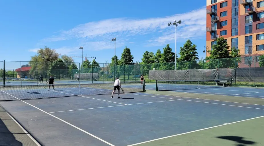 An Image of Tennis Courts at Parc Arthur-Therrien in Montreal