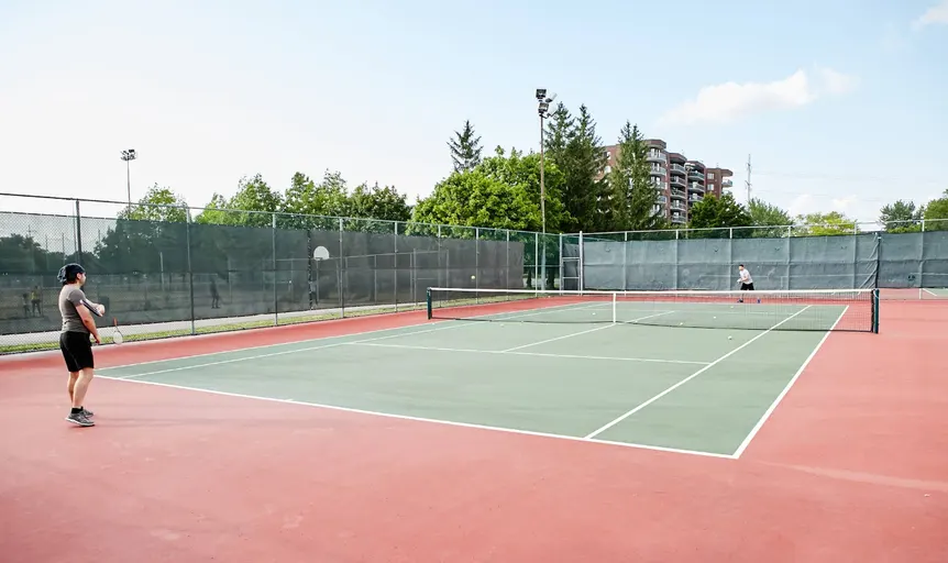 An Image of Tennis Courts at Parc Lucie Bruneau in Montreal