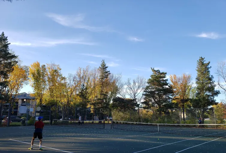 An Image of Tennis Courts at Nutana Kiwanis Park in Saskatoon