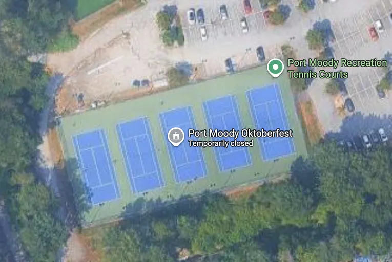 An Image of Tennis Courts at Port Moody Recreation Complex in Port Moody