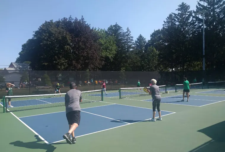 An Image of Tennis Courts at Pinafore Park in St Thomas